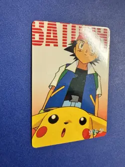 Satoshi Pikachu Pokemon Card Animation Version Pocket Monster Japanese RARE NM- - Image 2