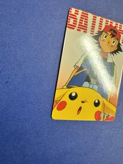 Satoshi Pikachu Pokemon Card Animation Version Pocket Monster Japanese RARE NM- - Image 4