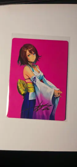 Yuna, Hope of Spira Art Card (Gold-Stamped Signature) Art Series: Final Fantasy - Image 1