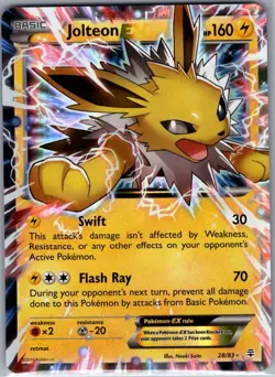 Jolteon EX 28/83 Generations - Pokemon Card - NM - Image 1