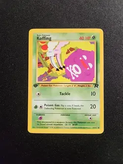 Pokemon Card: Koffing 58/82 Team Rocket Set 1st Edition NM WoTC 2000 - Image 1