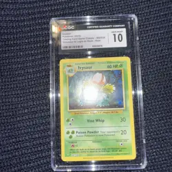 CGC 10 Ivysaur Holo 002/032 Venusaur & Lugia ex Deck CLF Pokemon Card - Image 1