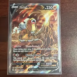 Pokemon TCG Entei V Crown Zenith: Galarian Gallery GG36/GG70 Holo Ultra Rare NM - Image 1