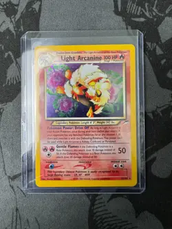 Light Arcanine 12/105 Neo Destiny Holo MP Pokemon TCG Vintage WOTC - Image 1