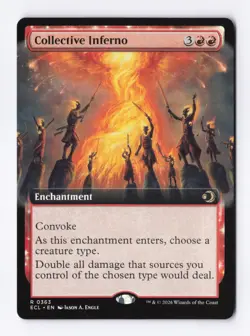 Collective Inferno (Extended Art) 0363 (R) MTG Lorwyn Eclipsed (ECL) - Image 1