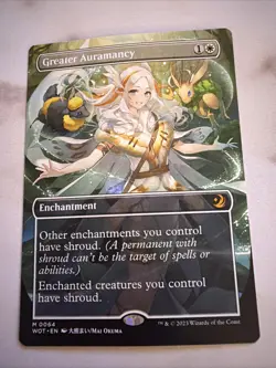 Greater Auramancy (Anime Borderless) Wilds of Eldraine: Enchanting Tales Regular - Image 1