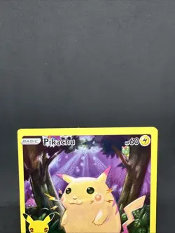 Pokemon TCG Sword & Shield Pikachu 005/025 Full Art Celebrations 25th Holo Rare - Image 3