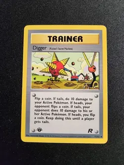 Digger 75/82 1st Edition Team Rocket - Pokemon TCG WOTC 2000 - Image 1
