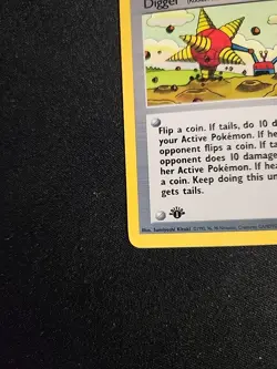 Digger 75/82 1st Edition Team Rocket - Pokemon TCG WOTC 2000 - Image 4