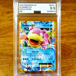 Pokemon XY Evolutions Slowbro EX 26/108 AGS Mint+ 9.5 Full Holo Rare 2016 - Image 1