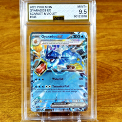 Pokemon Scarlet & Violet Gyarados EX 045/198 AGS Mint+ 9.5 Holo Double Rare 2023 - Image 1
