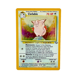 Pokemon TCG Clefable Jungle 1/64 Holo Unlimited Holo Rare Lightly Played - Image 1