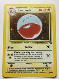 Pokemon TCG Electrode Jungle Holo Rare 2/64 Unlimited LP - Image 1