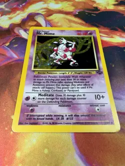 Mr Mime 6/64 MP Holo Rare Unlimited Jungle 1999 WoTC Pokemon TCG - Image 2