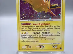 SWIRL Zapdos 14/100 English DPBP#176 Majestic Dawn Holo (LP) Pokemon TCG Rare - Image 4