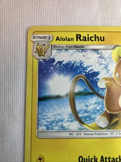 Pokemon TCG Alolan Raichu 17/30 Regular Sun & Moon Trainer Kit NM - Image 3