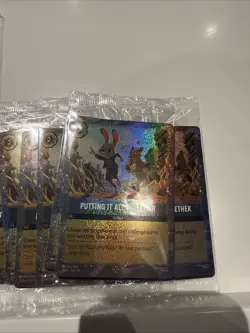 Lorcana Zootopia 2 - Putting It All Together 27/P3 Promo Card SEALED - Image 1