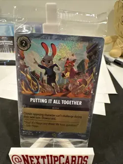 Sealed Lorcana Putting It All Together 27/P3 Cinemark Promo Card Zootopia 2 Disn - Image 2