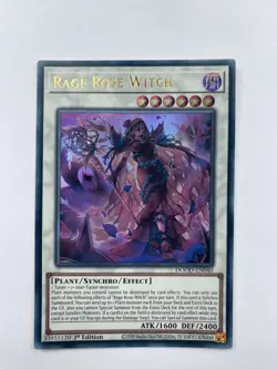 Yu-Gi-Oh Rage Rose Witch Ultra Rare 1st Edition DOOD-EN040 - Image 1