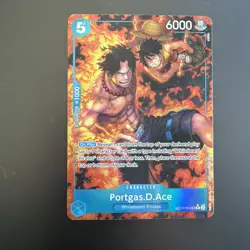 One Piece OP-10 Portgas.D.Ace OP08-052 Treasure Rare (NM) - Image 1