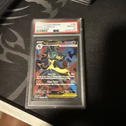 Mega Lucario ex PSA 10 Gem Mt - Pokemon Mega Evolution Ultra Rare 160/132 - Image 1