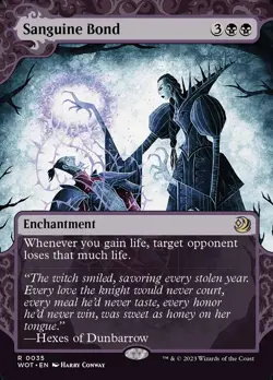 MTG Sanguine Bond (35/103) Wilds of Eldraine Enchanting Tales LP - Image 1