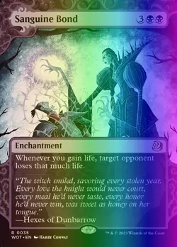MTG Sanguine Bond (35/103) Wilds of Eldraine Enchanting Tales LP FOIL - Image 1