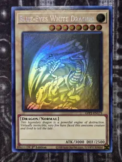 BLUE-EYES WHITE DRAGON - Ghost Rare NM Near Mint GFP2-EN175 - Image 1