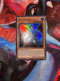 Yugioh! K9-17 Izuna JUSH-EN031 Ultra Rare 1st Edition Near Mint - Image 1