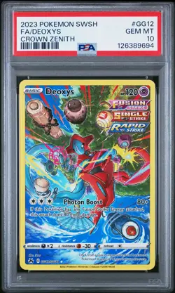 2023 Pokemon Sword And Shield Crown Zenith Deoxys Fa Crown Zenith PSA 10 #GG12 - Image 1