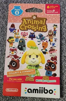 Nintendo Amiibo Animal Crossing Series 4 Pack New Free Shipping 45496892555 - Image 1