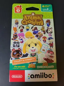 Nintendo Animal Crossing Amiibo (Series 1) Character Cards Pack - New Sealed 45496892555 - Image 1