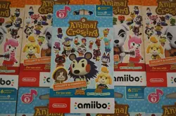 NEW Nintendo Animal Crossing Series 3 Amiibo Cards Unopened Pack 1 Count 6 cards 45496892555 - Image 1