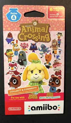 Official Nintendo Animal Crossing Amiibo Card Pack [ Series 4 ] NEW - Image 1
