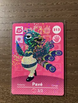 PAVE 313 Animal Crossing Amiibo Authentic Nintendo Mint Card From Series 4 - Image 1