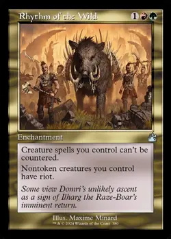 Near Mint x 1 Rhythm of the Wild - Foil - Retro Frame Ravnica Remastered Variant - Image 1