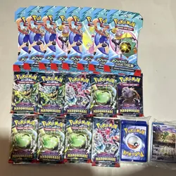Pokemon Twilight Masquerade & Journey Together Booster & Promo Card Lot - Image 1