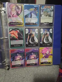 One Piece TCG Binder Collection Lot 72 Cards Promos Srs Dons Leaders Holos - Image 3