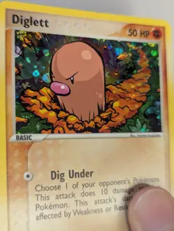 Pokemon TCG Card - Diglett 61/112 FireRed & LeafGreen Reverse Holo LP - Image 3