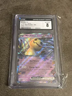 Pokemon Mimikyu EX Black Star Promo SVP004 Graded CGC 8 NM Mint Slab Holo Card - Image 1