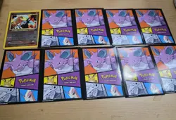 Lot of 10 Pokemon Cards 9 with Sleeves NM/M - Image 1