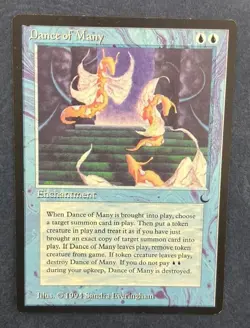 MTG THE DARK DANCE OF MANY MAGIC THE GATHERING BLUE ENCHANTMENT RARE - Image 5