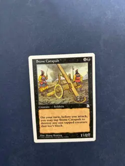 MTG PORTAL THREE KINGDOMS STONE CATAPULT NM P3K RARE ENGLISH BLACK SORCERY - Image 4