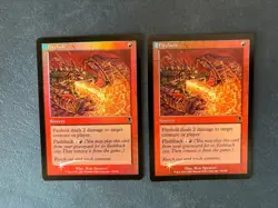 MTG 2X FOIL ODYSSEY FIREBOLT NM MAGIC THE GATHERING ENGLISH RED SORCERY COMMON - Image 5