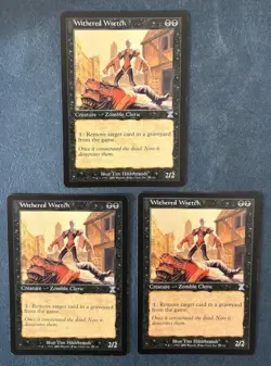 MTG 3X TIME SPIRAL WITHERED WRETCH ENGLISH MAGIC THE GATHERING TIMESHIFTED BLACK - Image 5