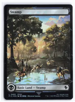 Chocobo Trak Foil Basic Full Art Land Lot- 1 Land of Each Type - Image 1