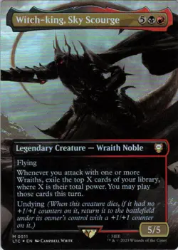 MTG Witch-king, Sky Scourge (Brdrless) (511) | NM Foil | Lord of the Rings {LTC} - Image 2