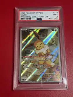2025 POKEMON SVP PRISMATIC EVOLUTIONS ETB PROMO #173 EEVEE PSA 9 - Image 1