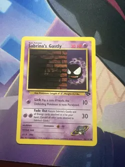 Pokemon TCG Sabrina's Gastly Gym Challenge Unlimited Common - Image 1