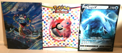 Pokemon 17"x 24" 3D Lenticular Promo Poster Lot of 3 - Lugia/Vulpix, Lapras, MEW - Image 2